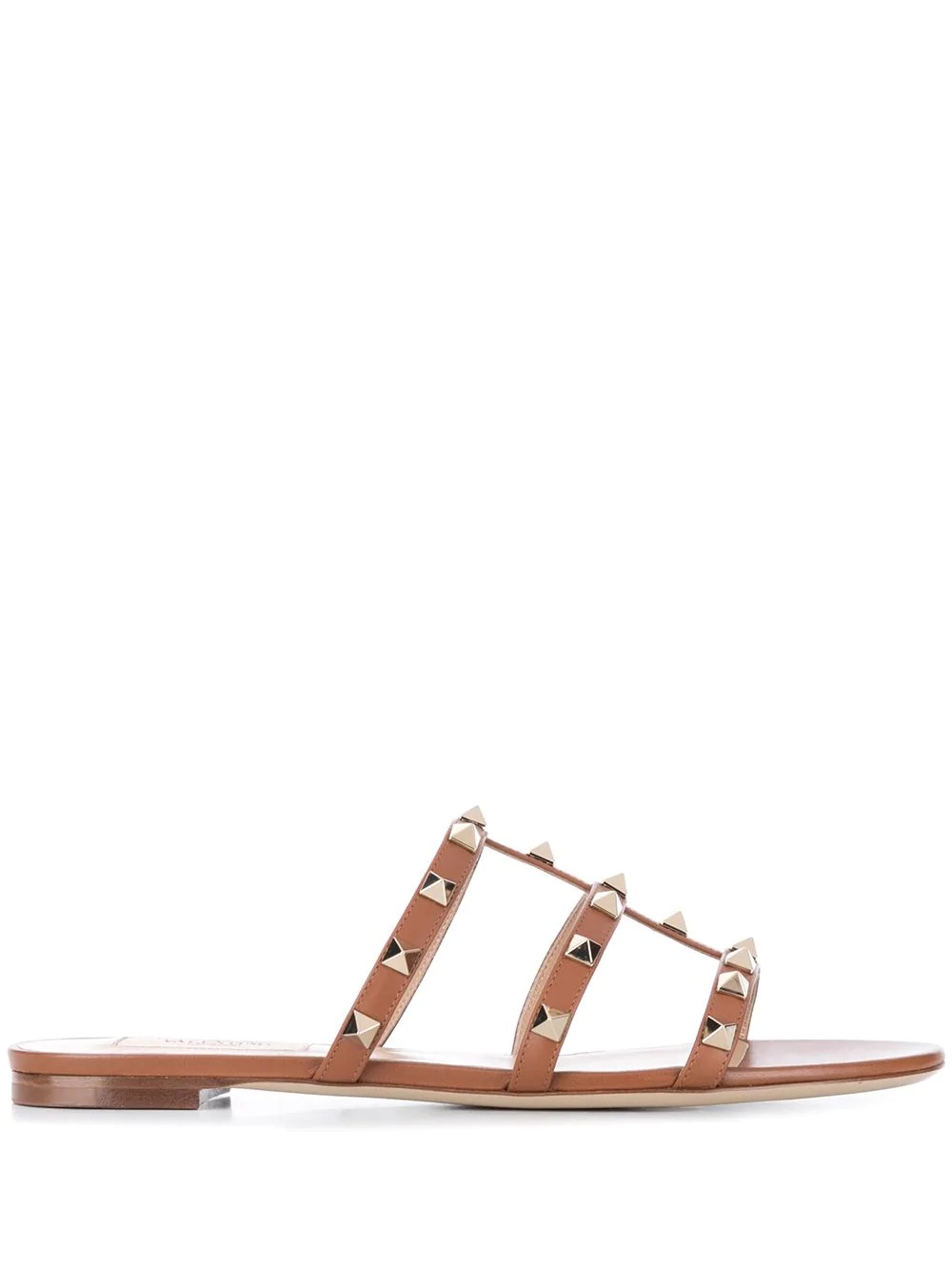 Rockstud flat slide sandals - 1