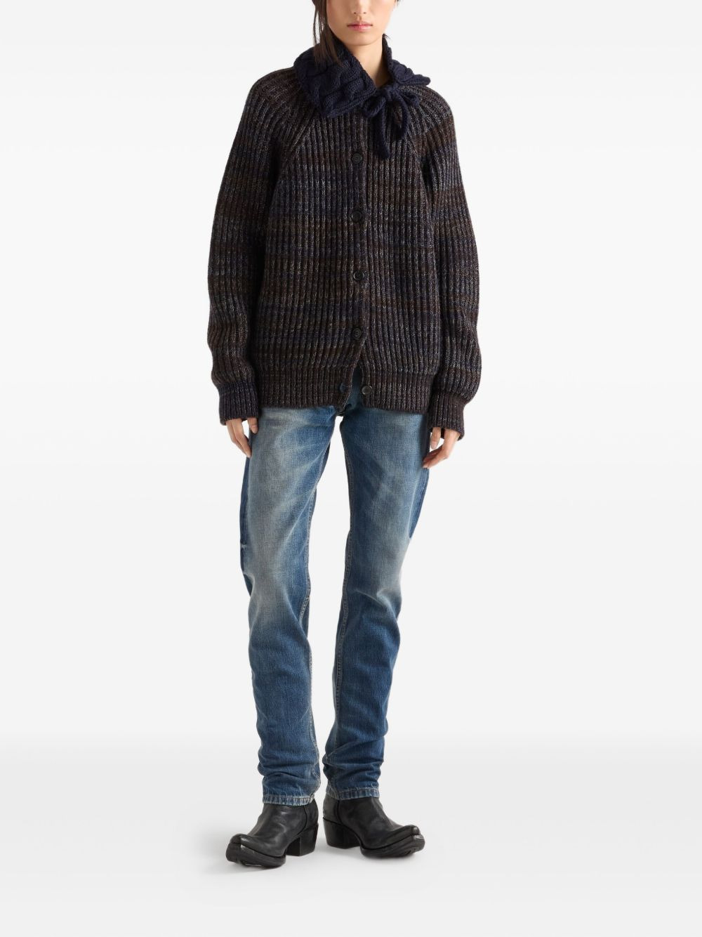 tapered washed jeans - 2