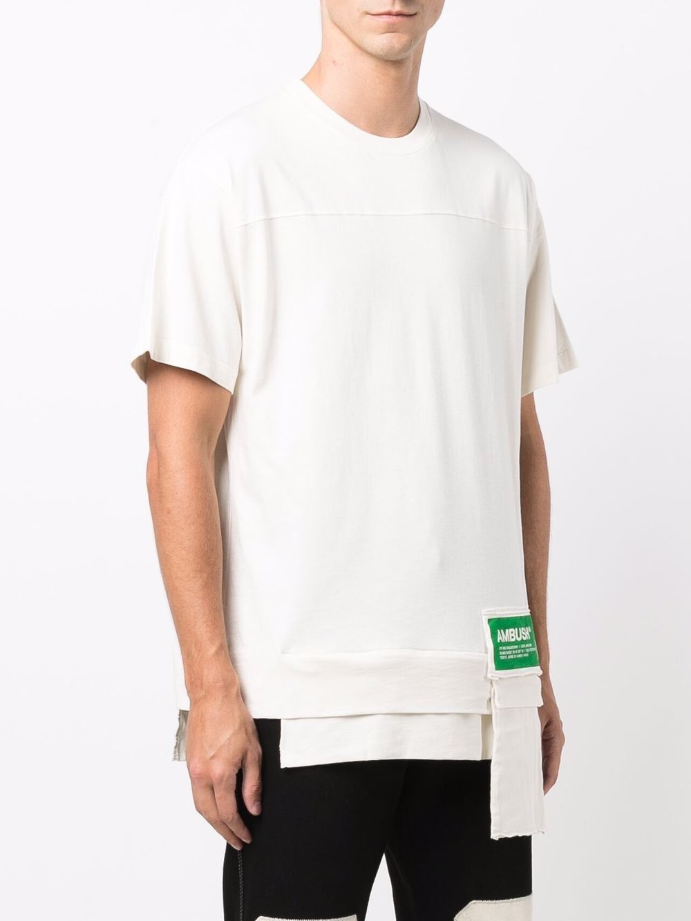waist-pocket logo-patch T-shirt - 3