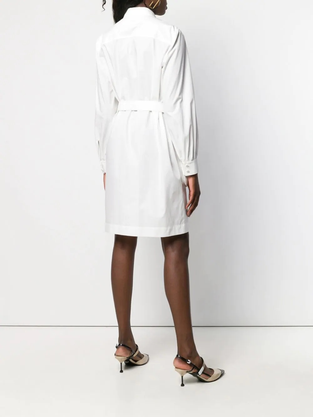 belted shirt dress - 4