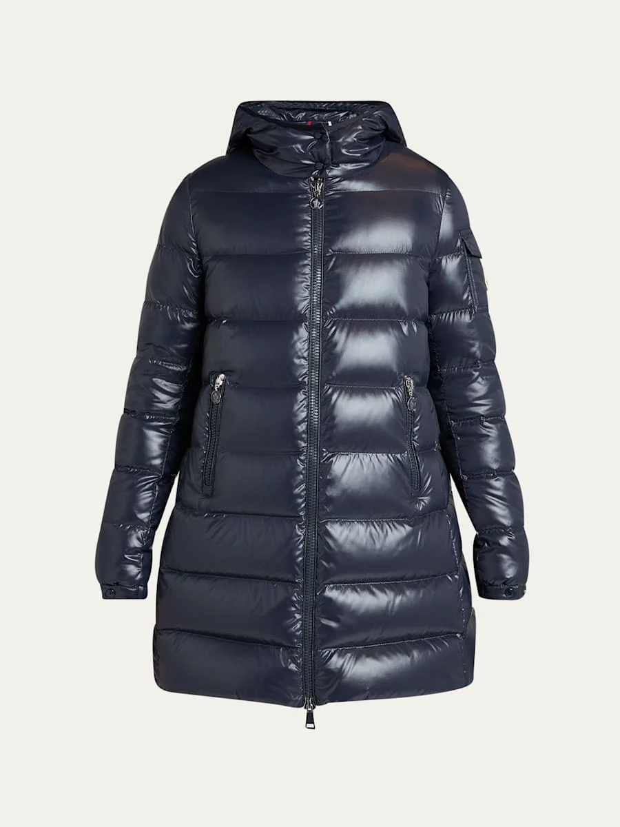 Courcelles Long Hooded Down Puffer Coat - 1