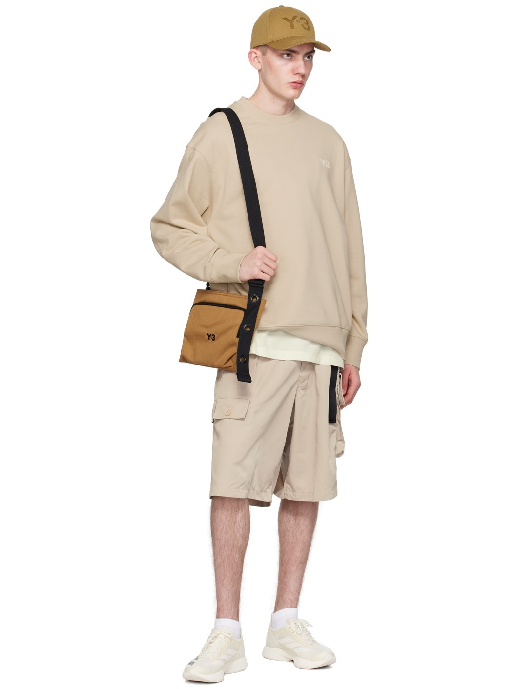 Beige Oversized Sweatshirt - 5