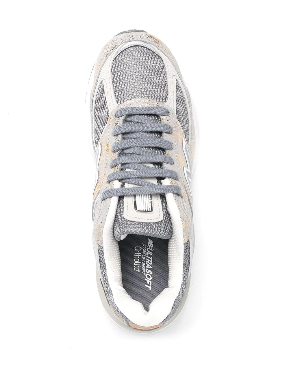 990 suede low-top sneakers - 4