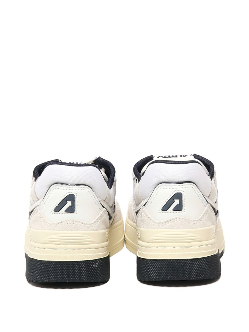 leather panel sneakers - 3