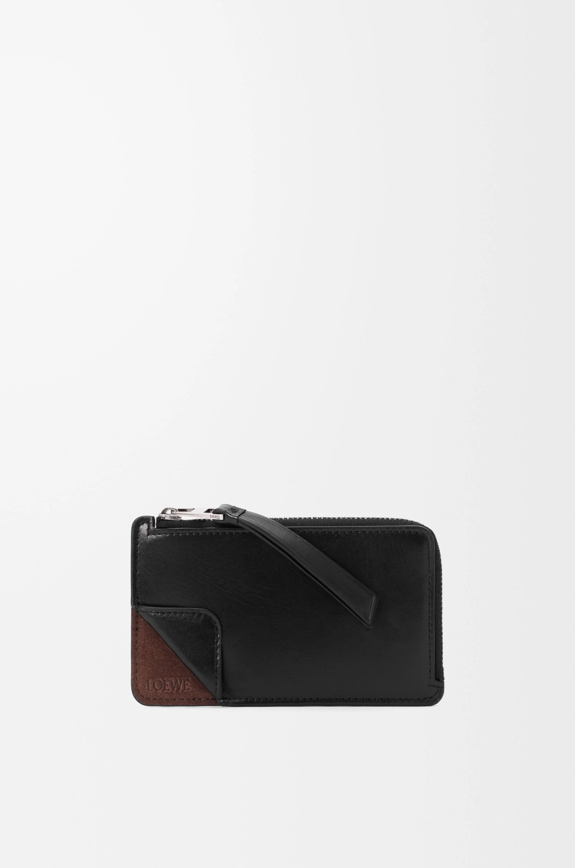 Switch coin cardholder in supple grained calfskin and suede - 1