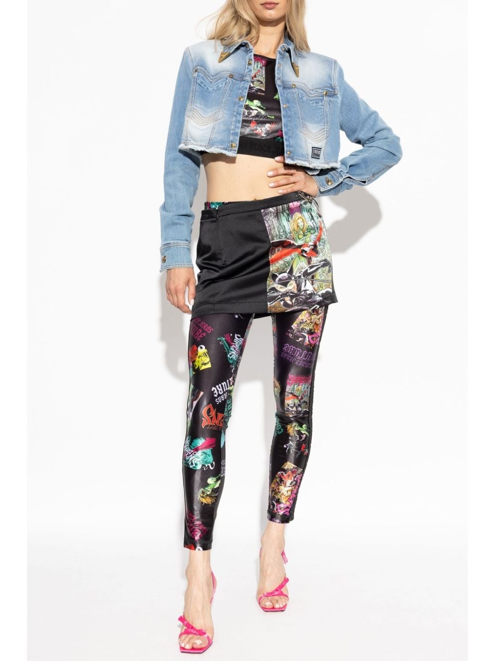 abstract pattern leggings - 2