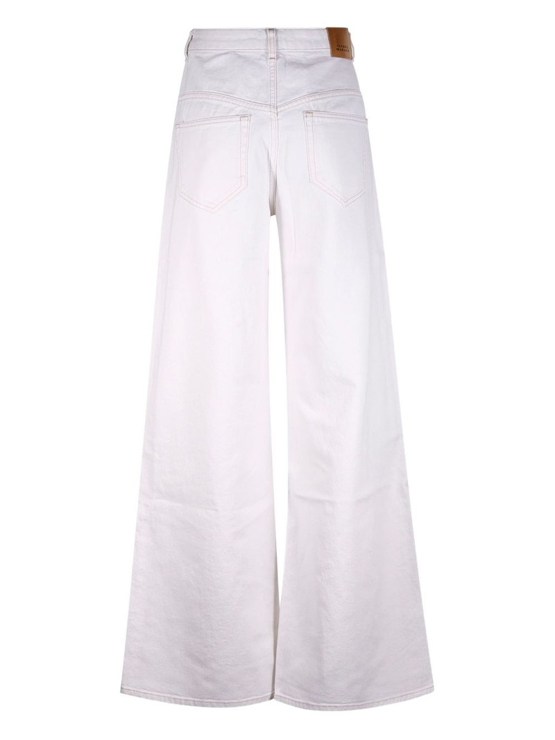 Isabel Marant Étoile contrast-stitching jeans outlook