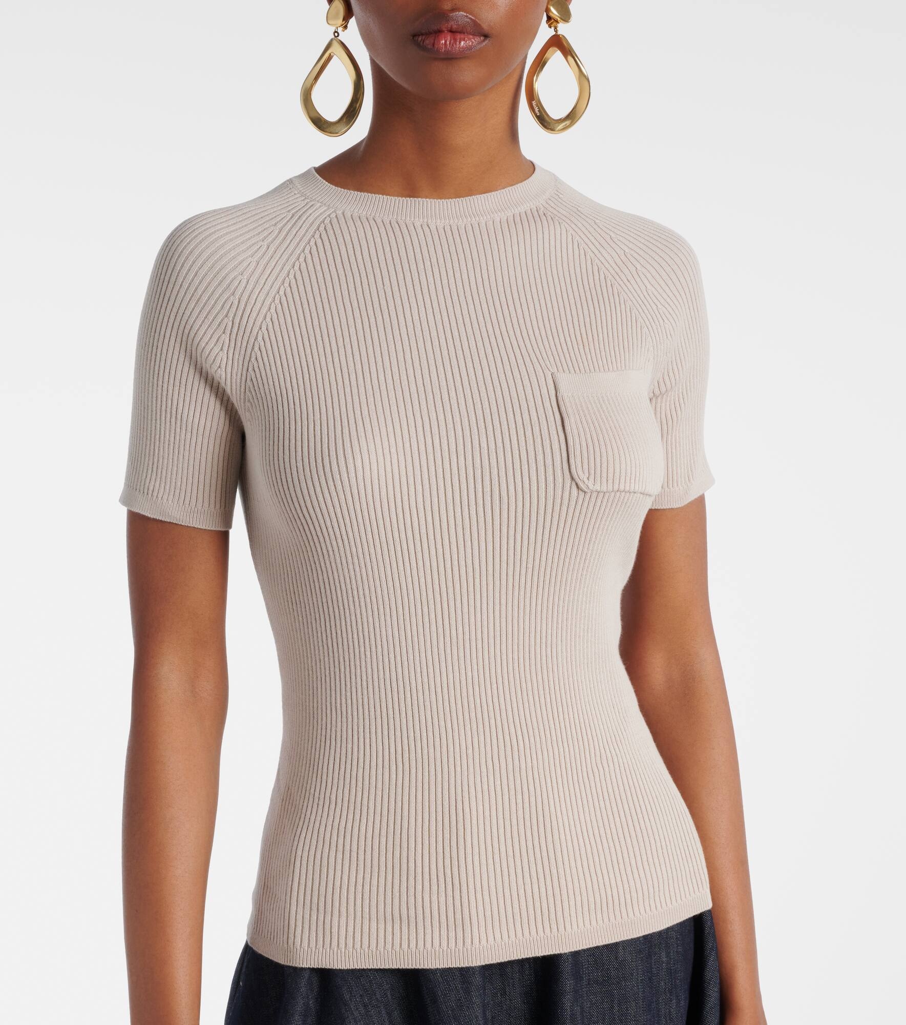 Berlino ribbed-knit cotton top - 5