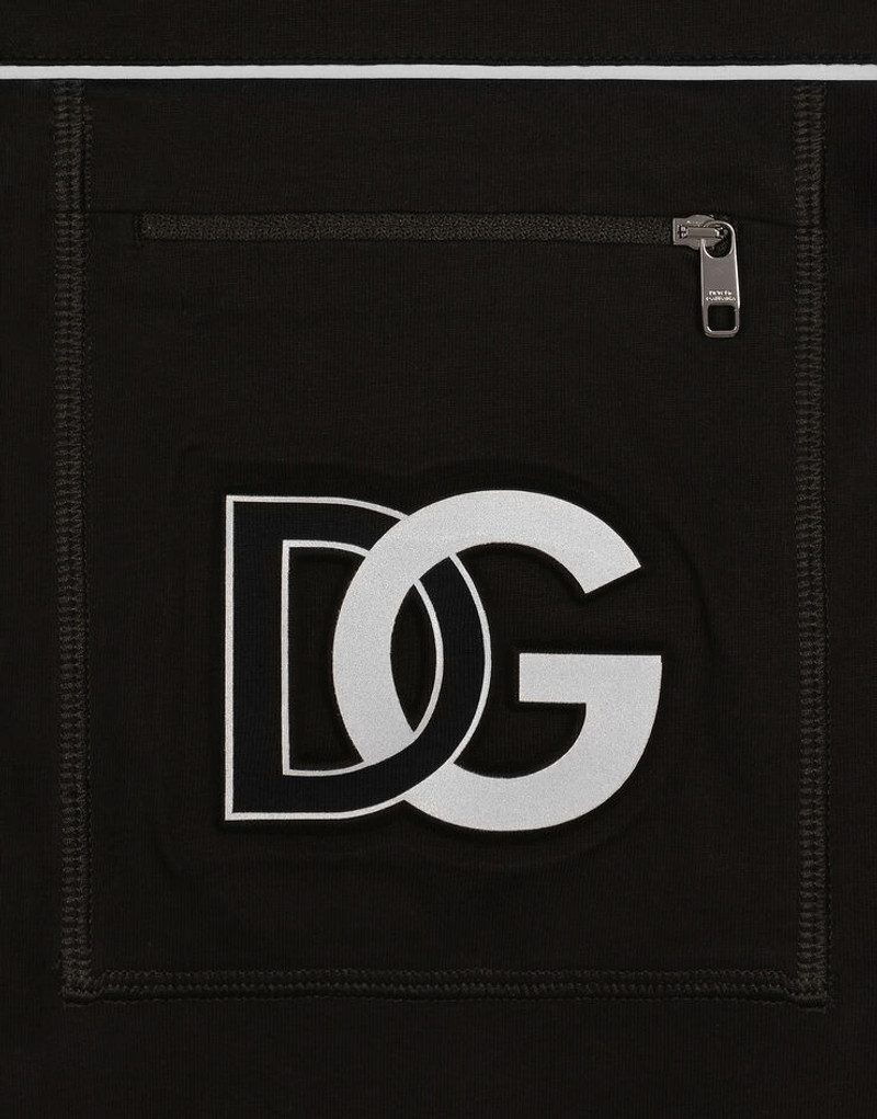 Cotton round-neck T-shirt with embossed DG logo 4
