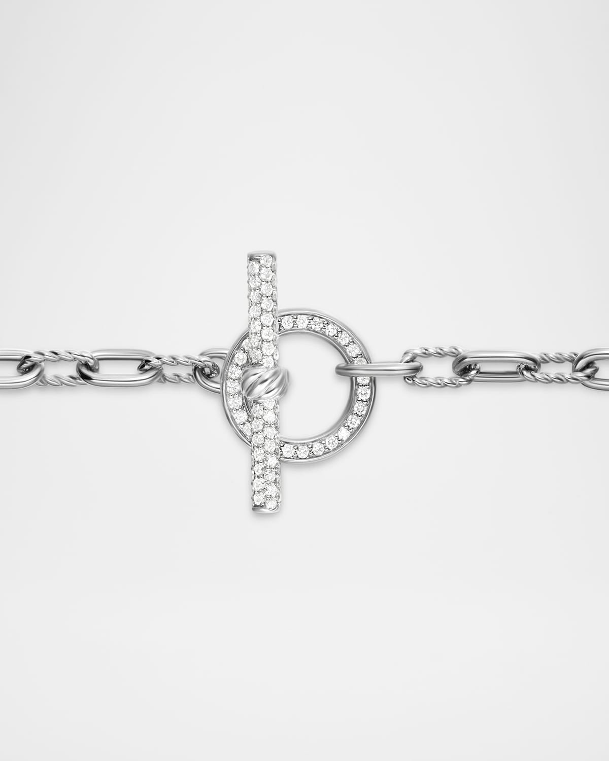 3mm DY Madison Toggle Bracelet in Silver - 3