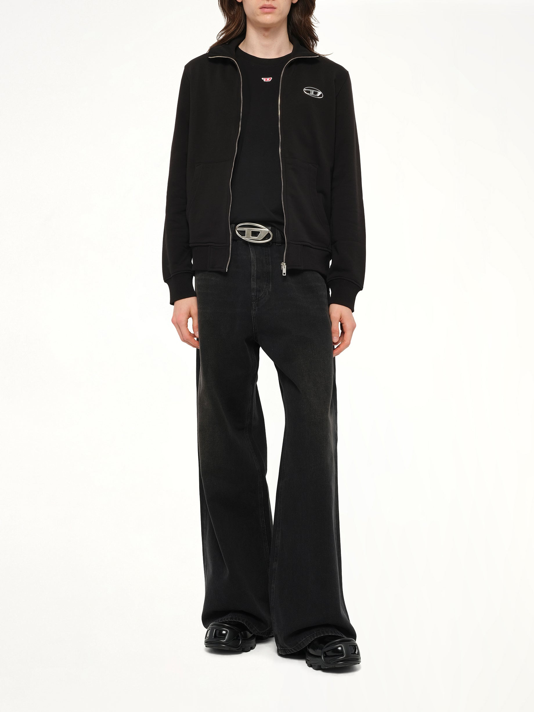 S-GINNI-ZIP-OD Track Jacket in Black - 4
