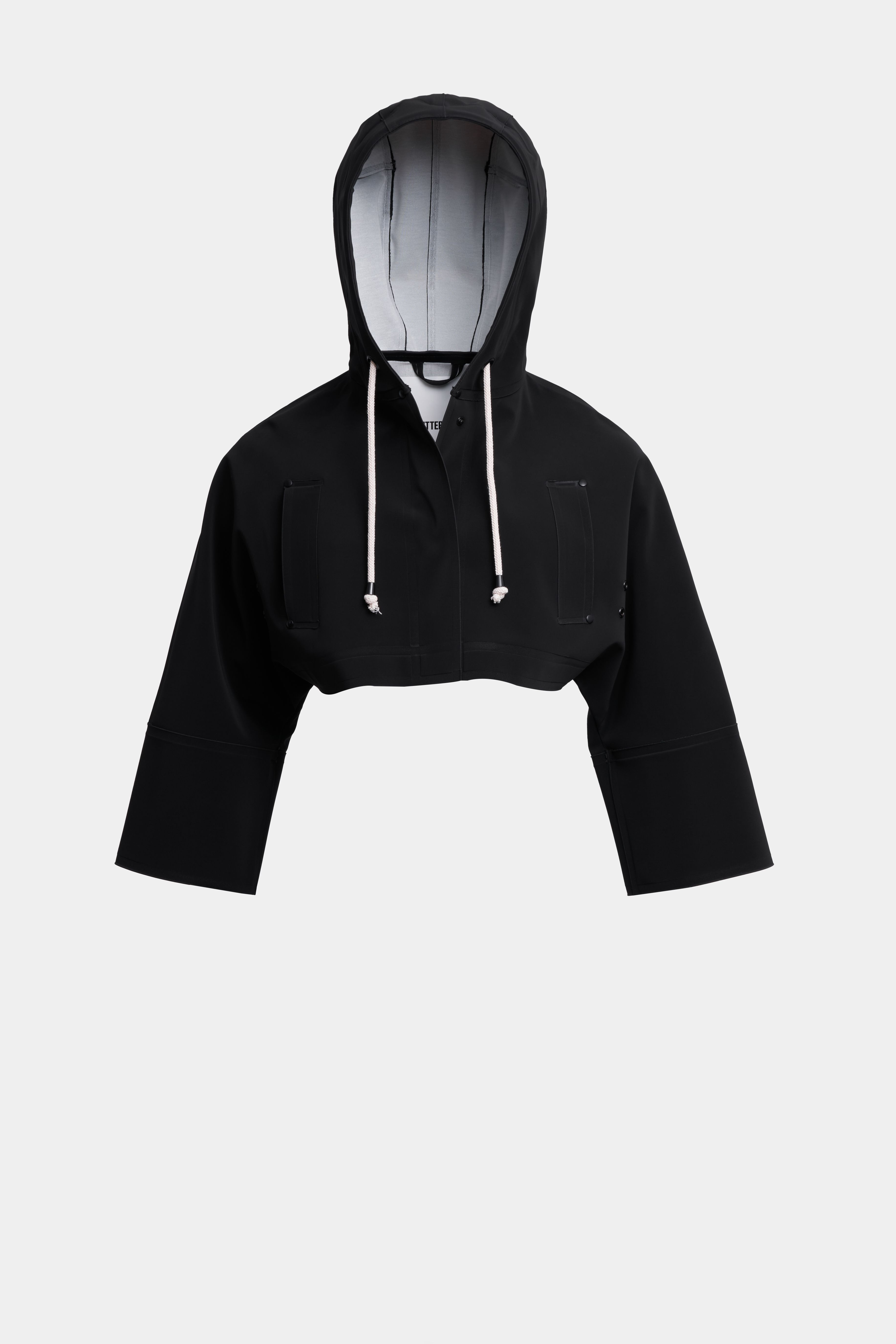 Lilla Tre Matte Raincoat Black - 6