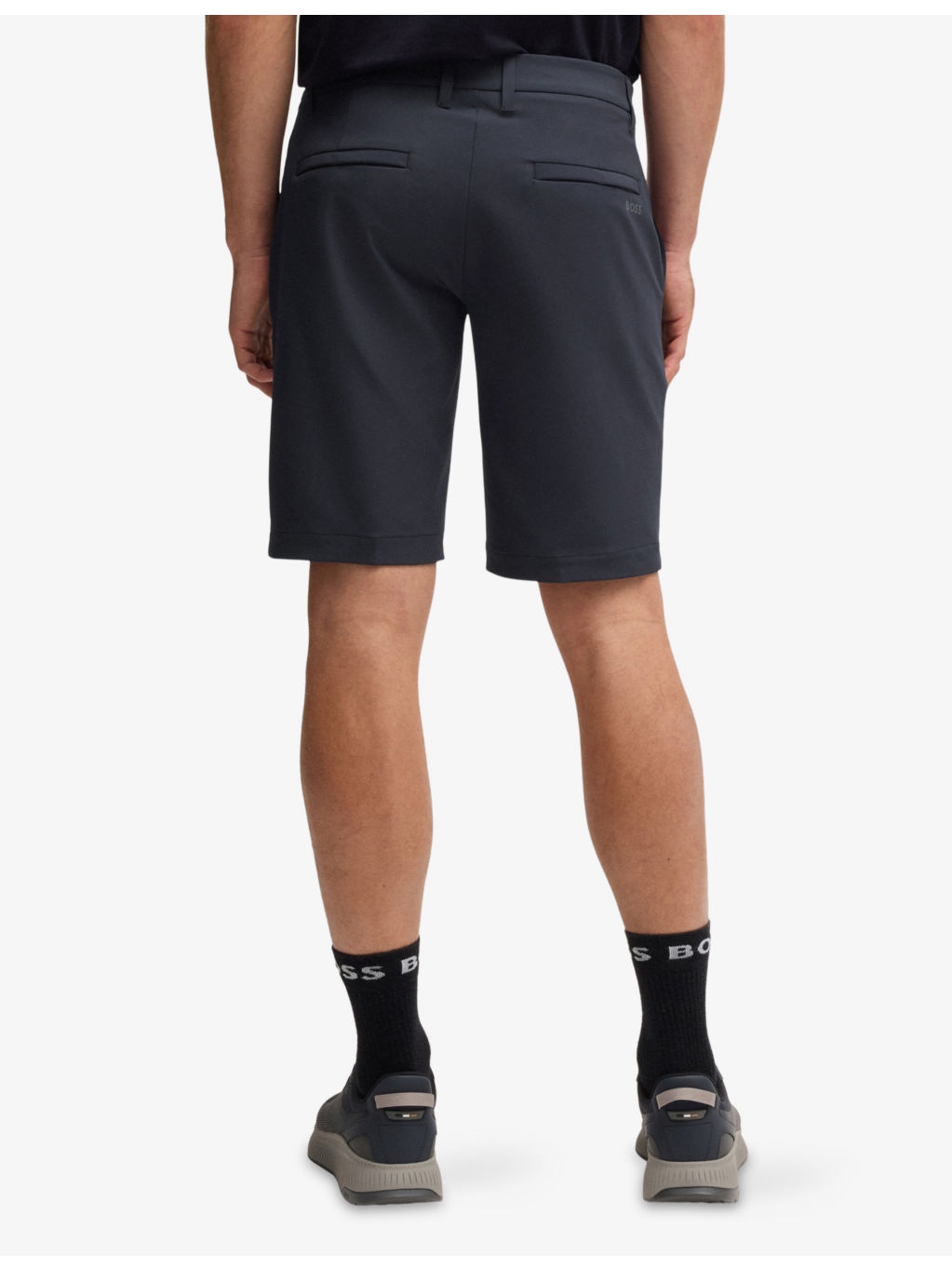 Elasticated-Waist Slim-Fit Stretch-Woven Shorts - 4