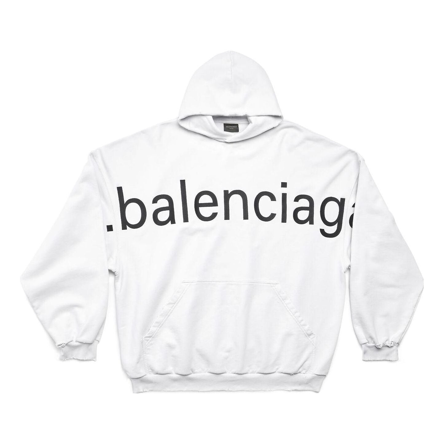 Balenciaga Bal.Com Popover Hoodie 'White' 739024TOVN99081 - 1