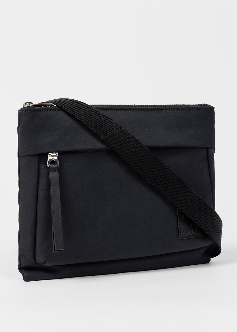 Navy Cotton-Blend Canvas Cross-Body Bag 3