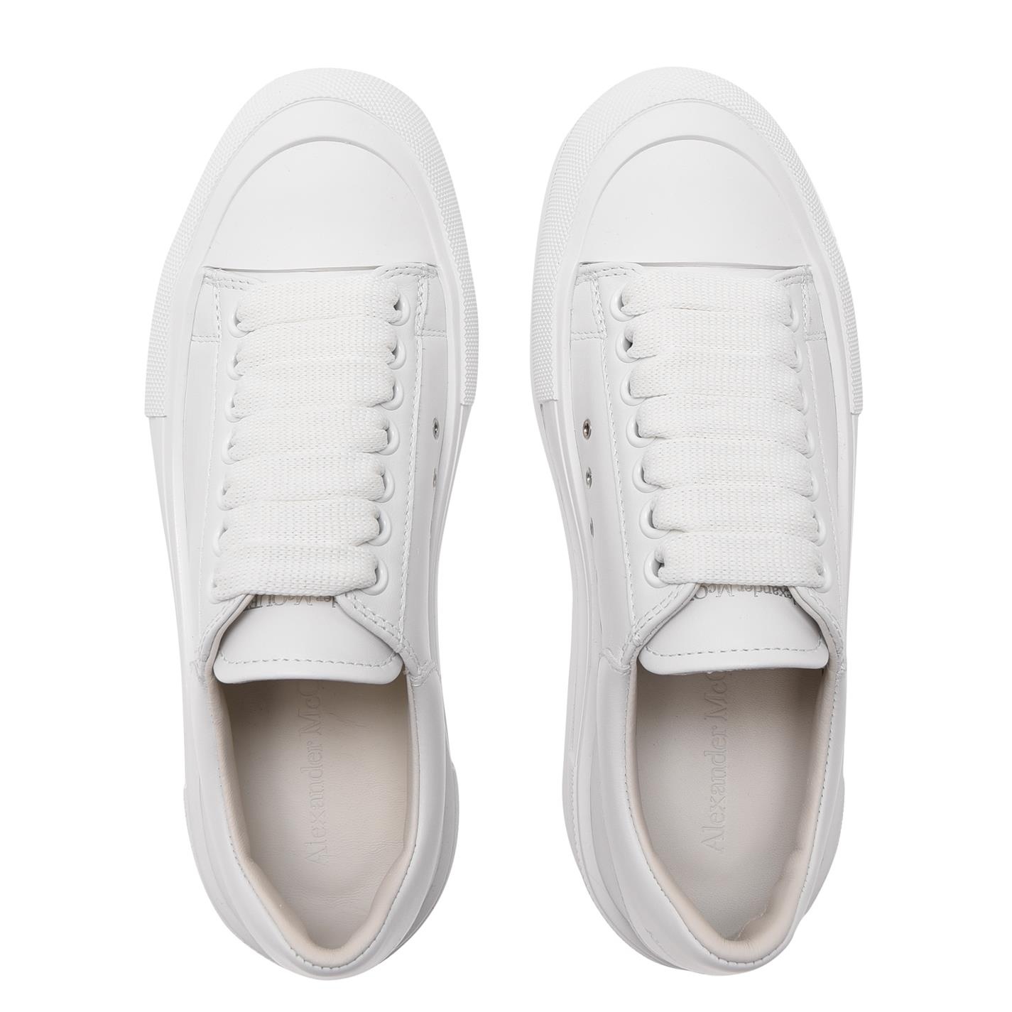 LEATHER PLIMSOLE SNEAKERS - 5