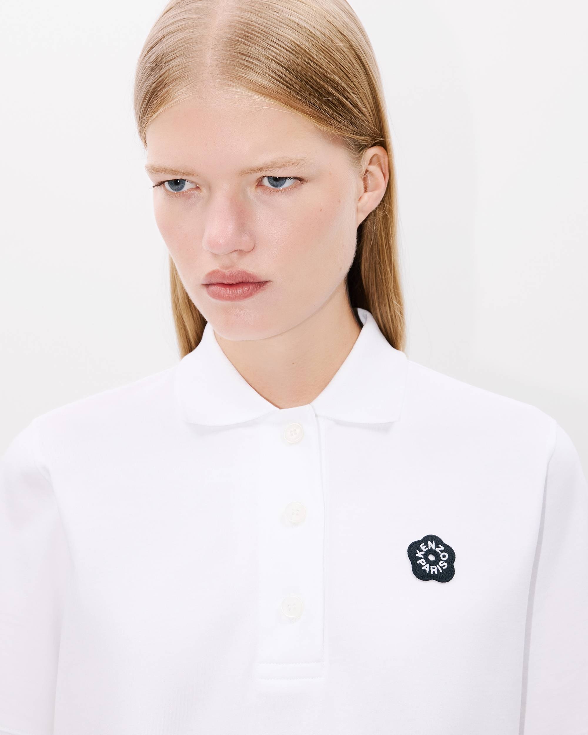 'Boke Flower 2.0' embroidered polo in cotton - 6