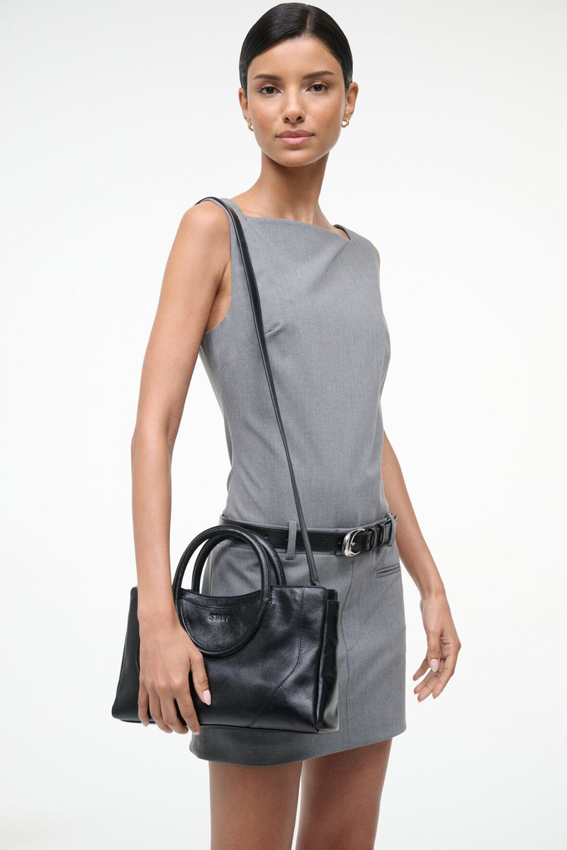 STAUD STAUD MAUDE MINI SATCHEL BAG BLACK outlook