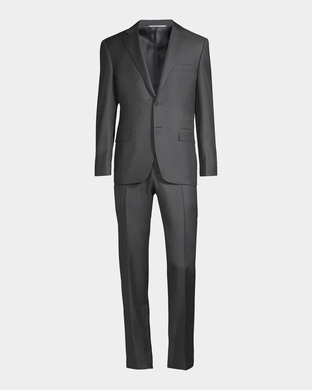 Men's Regular Fit Solid Two-Piece Suit - 1