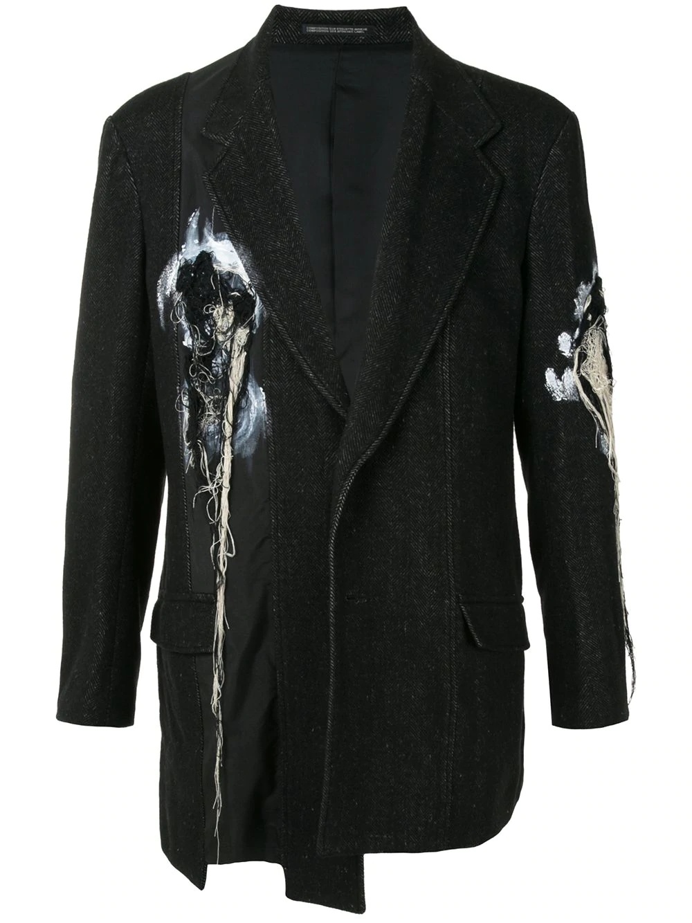 panelled deconstructed blazer - 1