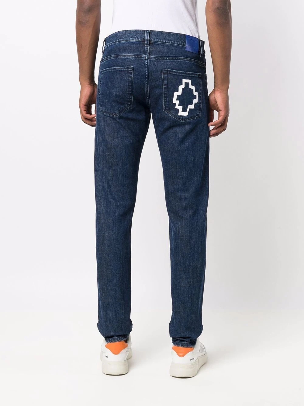 Tempera logo-print jeans - 4