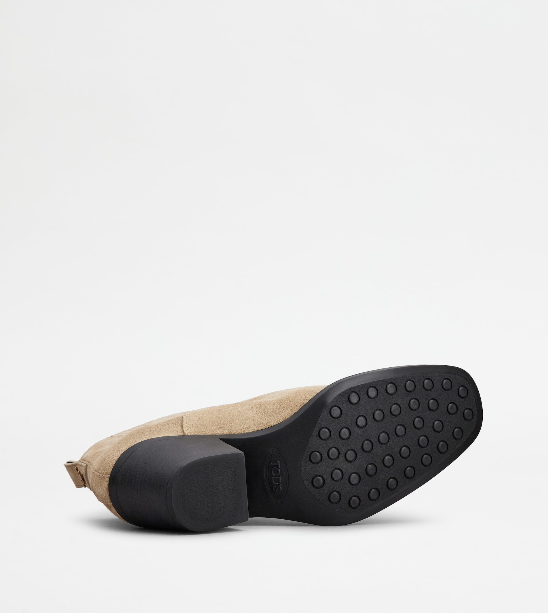 ANKLE BOOTS IN SUEDE - BEIGE - 4