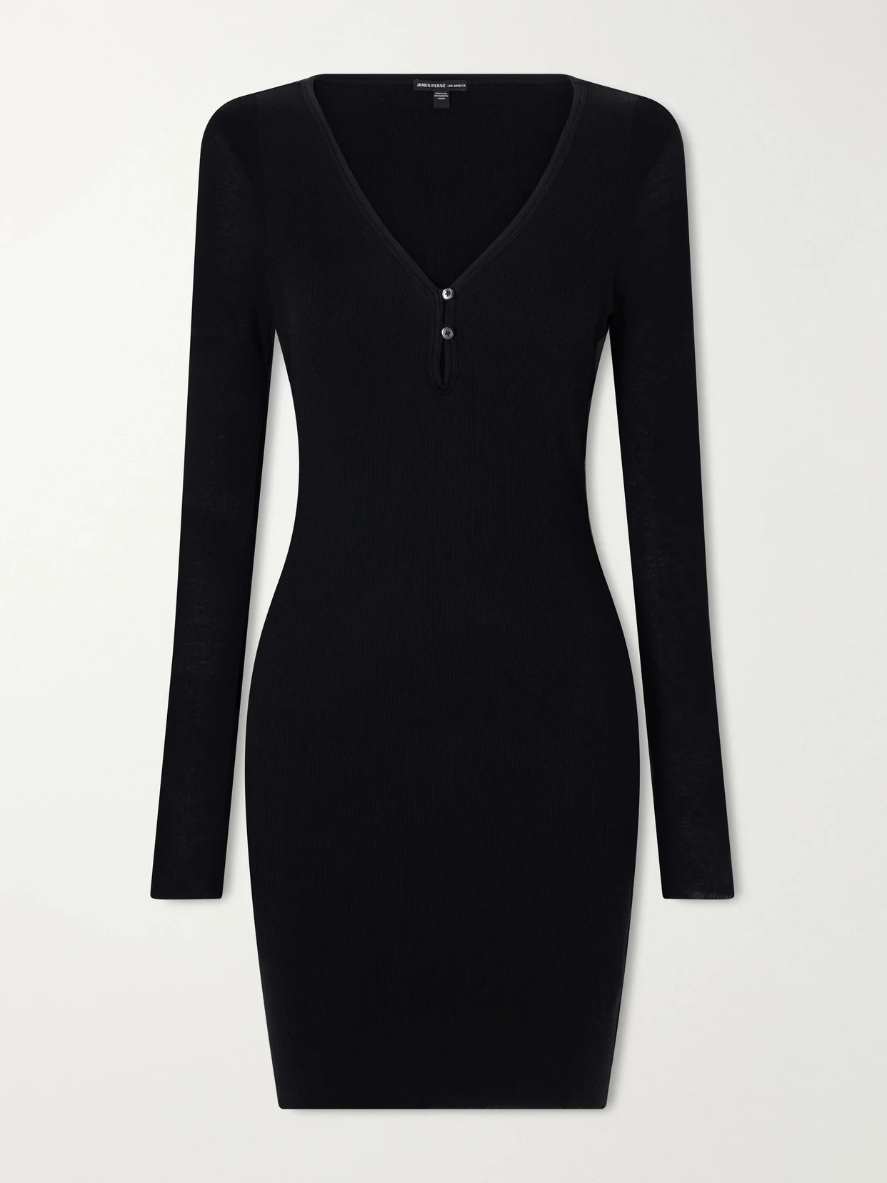 Ribbed Cotton And Cashmere-blend Mini Dress - 1