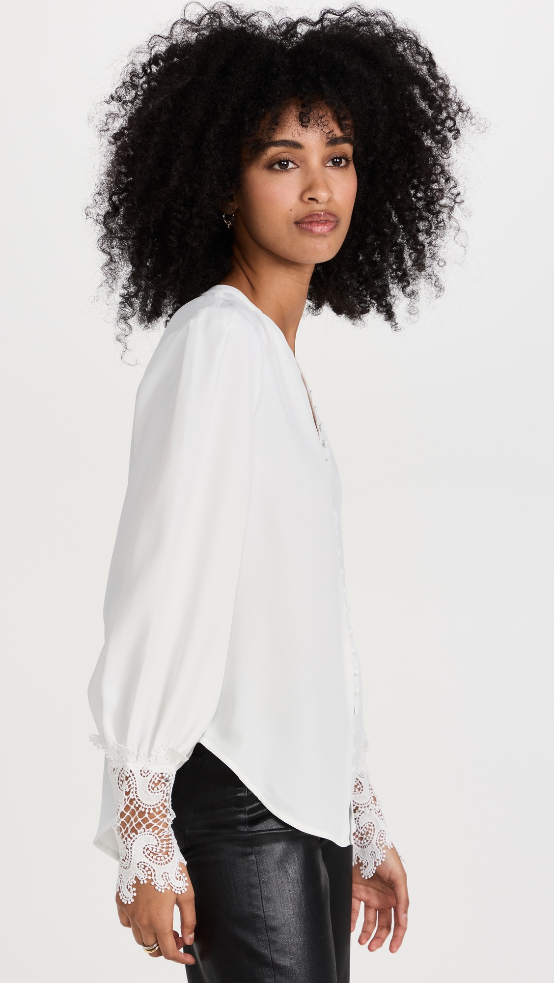 Ava Lace Cuff Blouse - 3