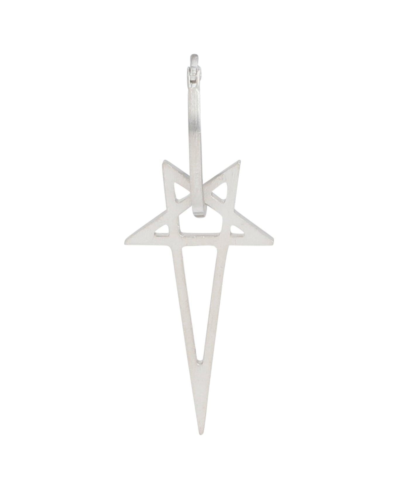 Pentagram Hoop Earring - 1