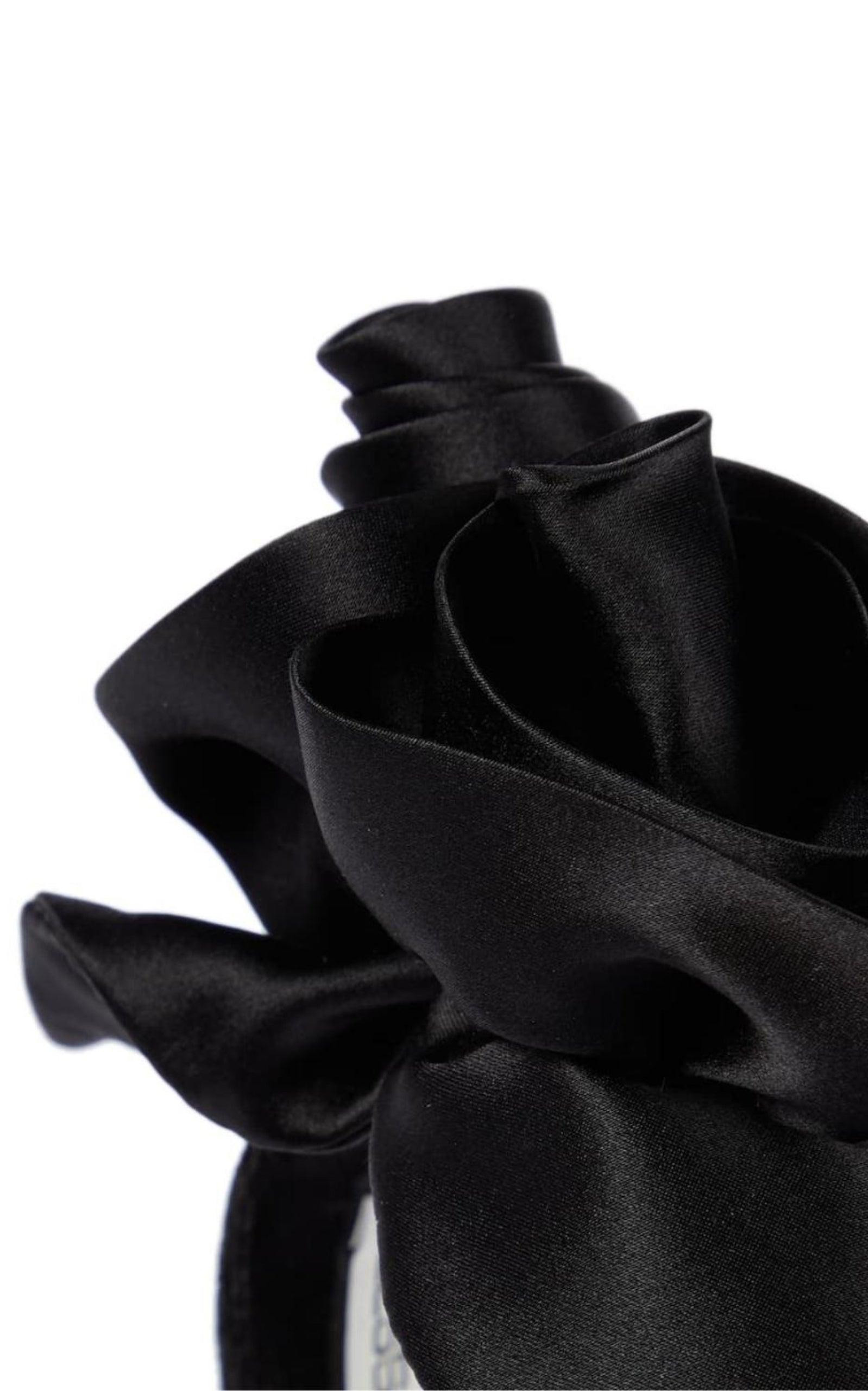 Rose Appliqué Tie Headband - 5