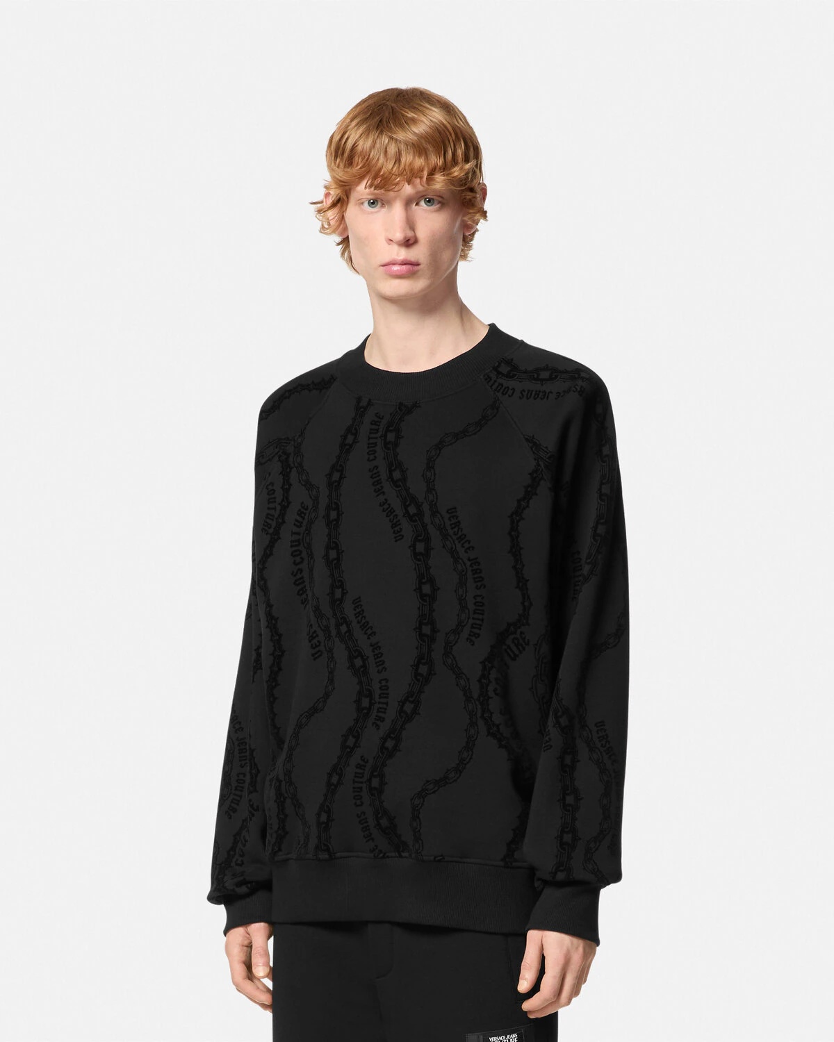 Chain Couture Relaxed-Fit Sweatshirt - 4