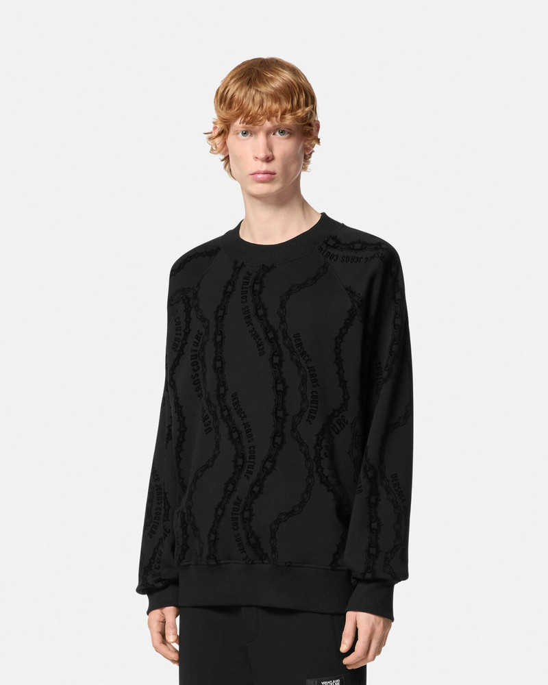 Chain Couture Relaxed-Fit Sweatshirt 4
