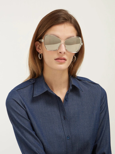 CELINE Oversized butterfly acetate sunglasses outlook