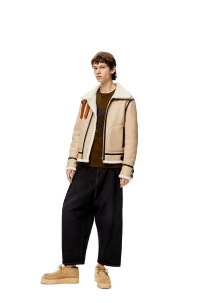 Loewe Aviator jacket in shearling outlook