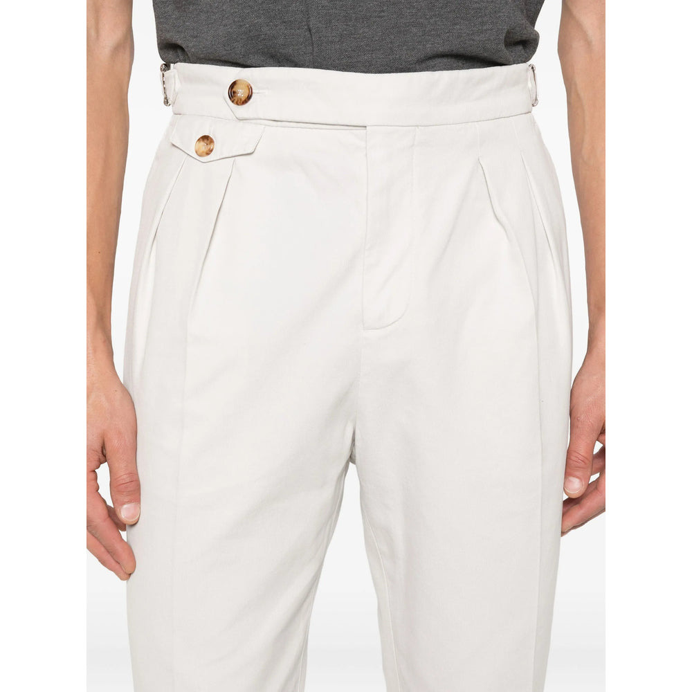 Brunello Cucinelli Neutrals Trousers - Tapered Trousers Men - 5