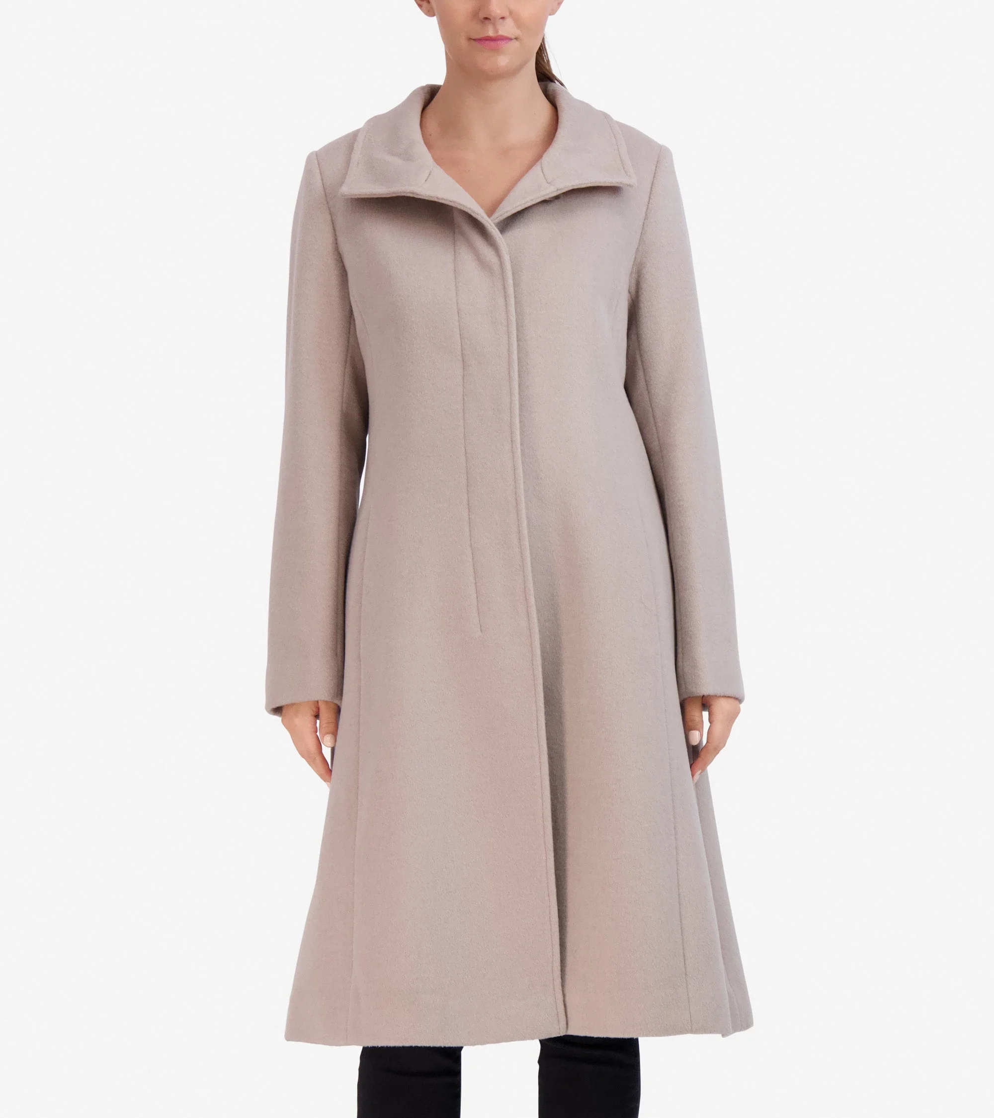 Women's Flared Dress Coat - 1