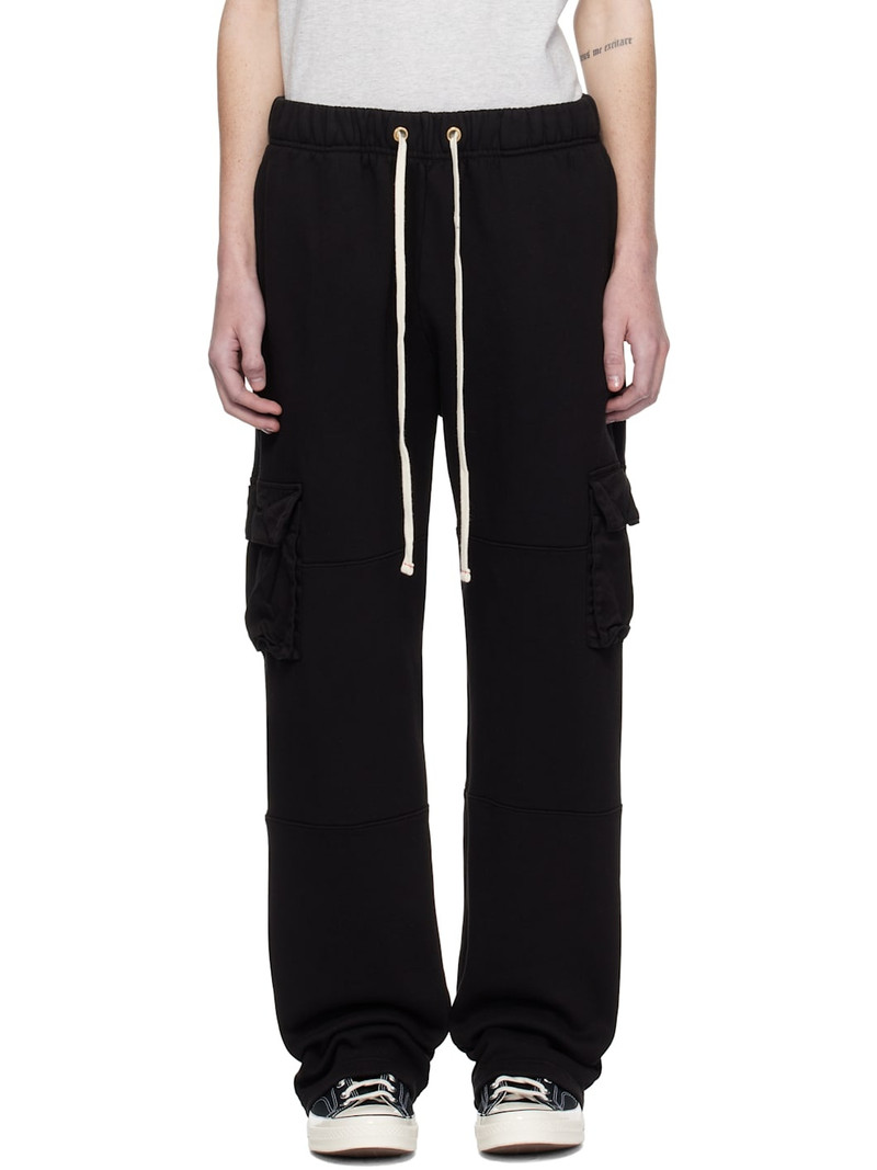 Black Heavyweight Cargo Pants 1