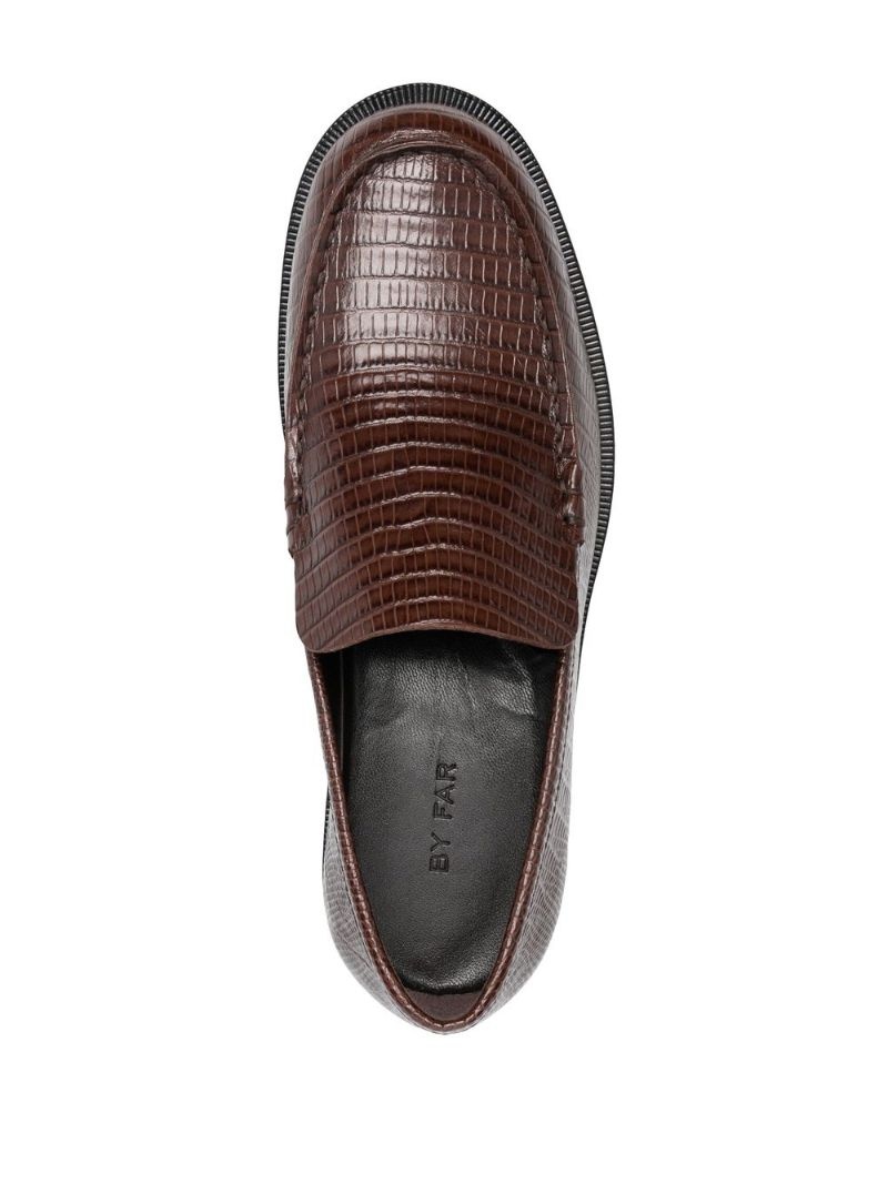 Rafael embossed leather loafers