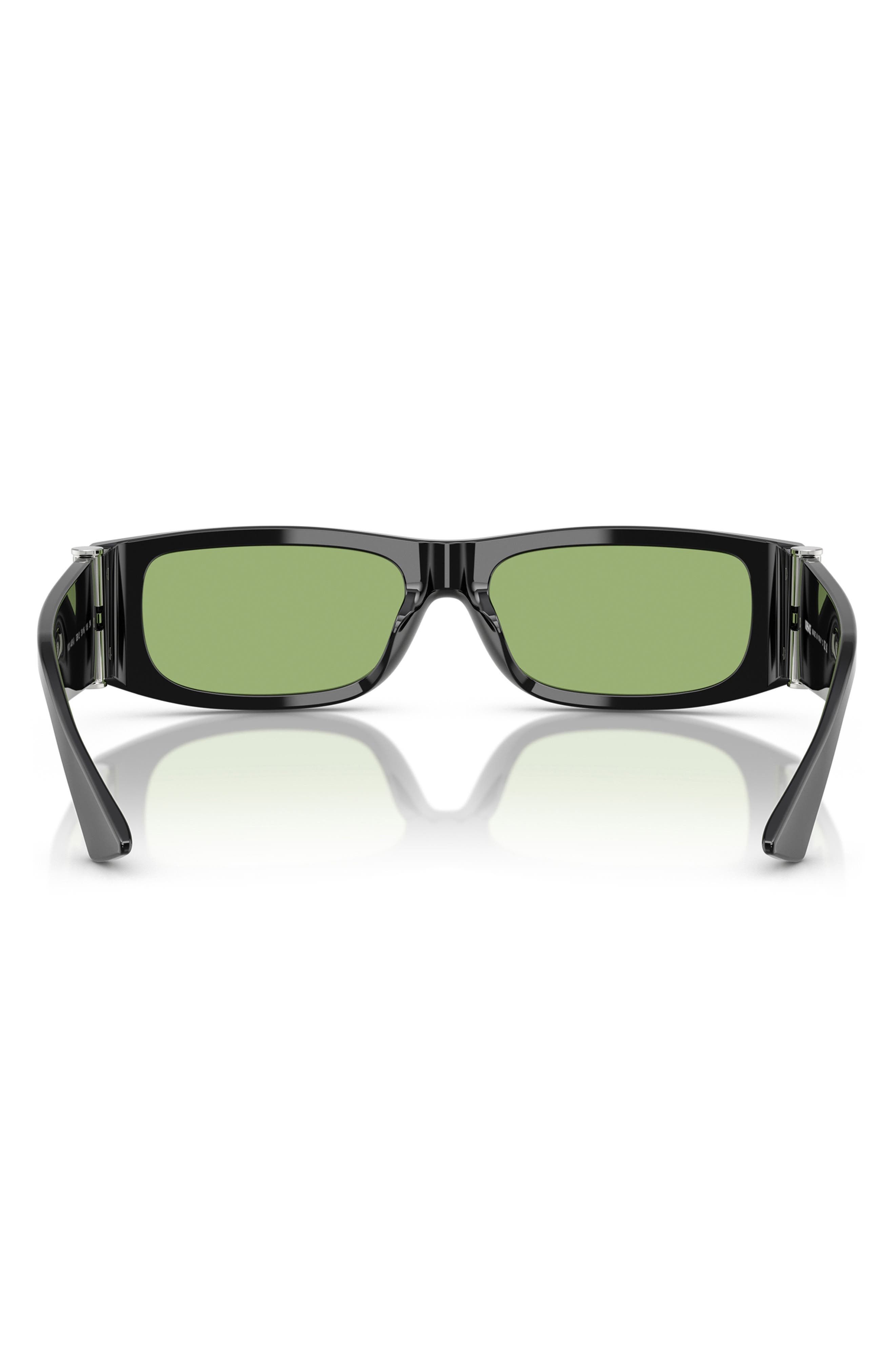 Versace 55mm Rectangular Sunglasses in Black at Nordstrom - 4