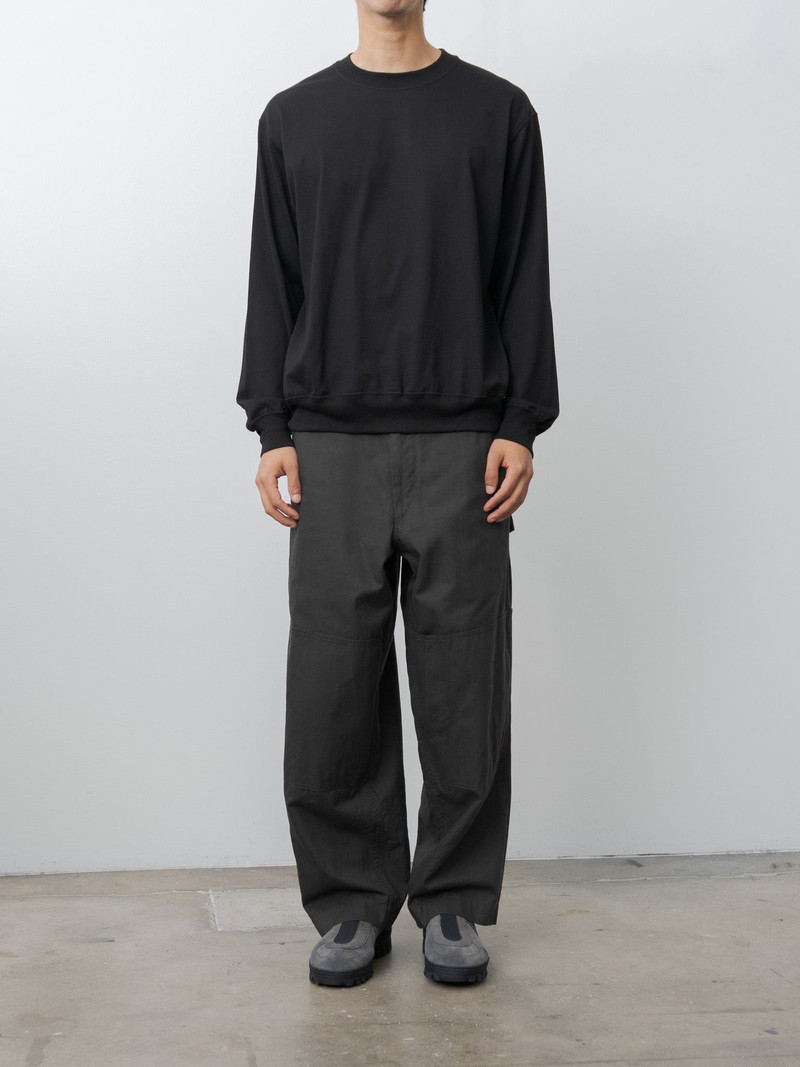 blurhms Silk Cotton L/S Pullover - Black outlook