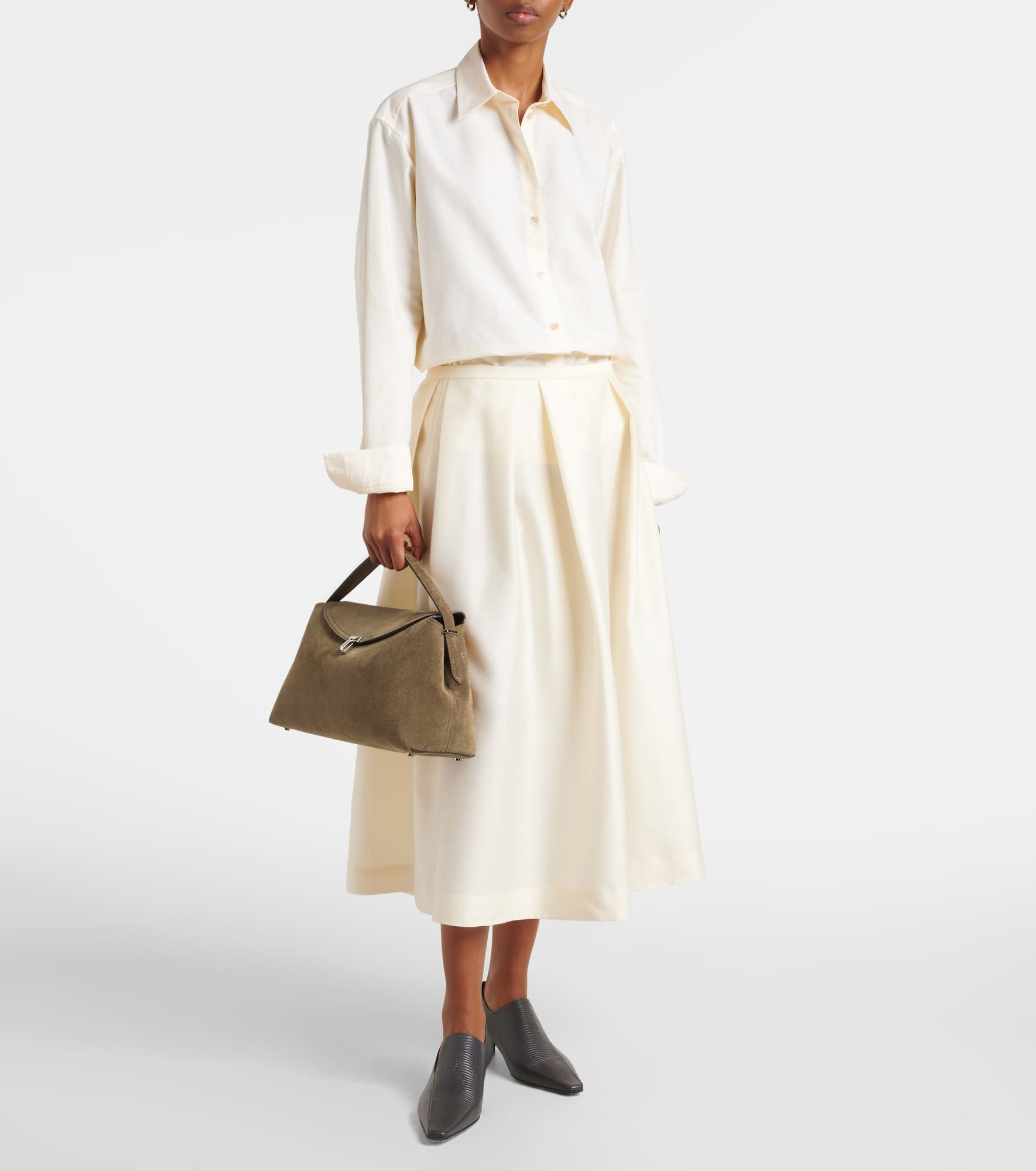 T-Lock suede tote bag - 5