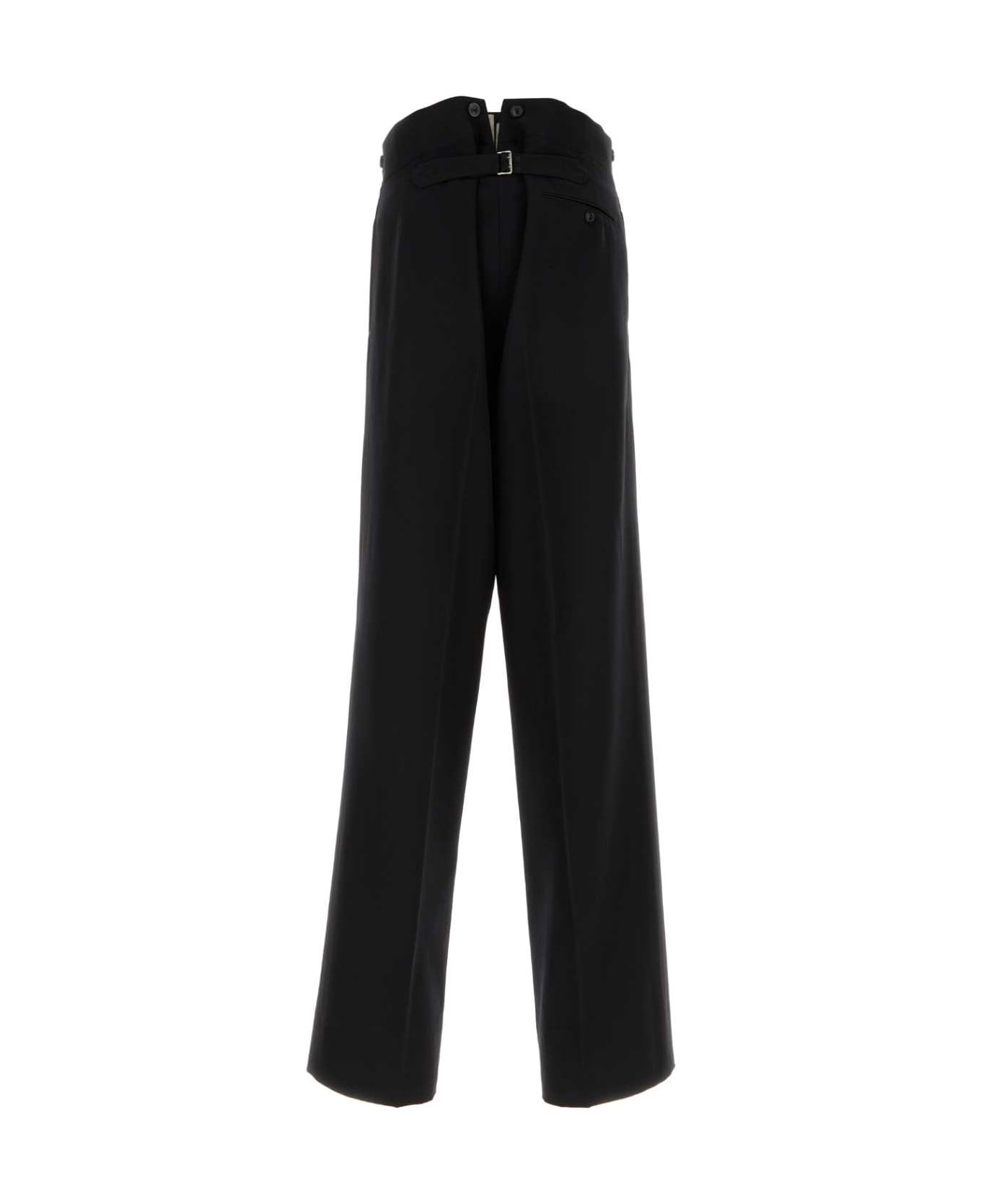 パンツ MAISON MARGIELA BLACK WOOL PANT Maison Margiela Black Wool Pant | italist | REVERSIBLE
