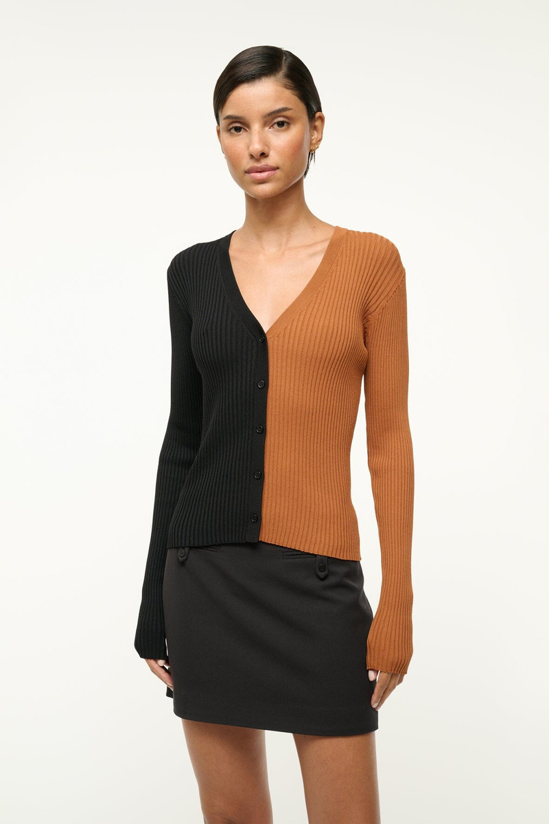 STAUD STAUD CARGO SWEATER TAN BLACK outlook