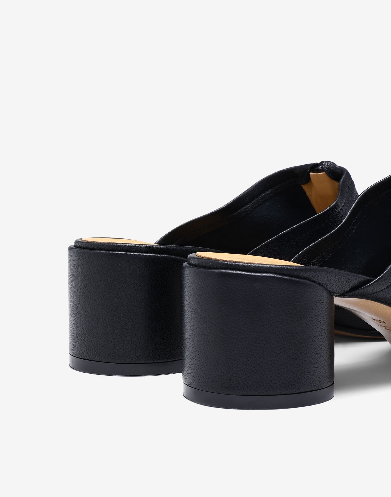 Zip leather mules - 4