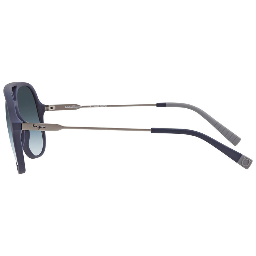 Salvatore Ferragamo Blue Gradient Navigator Men's Sunglasses SF999S 414 60 - 4