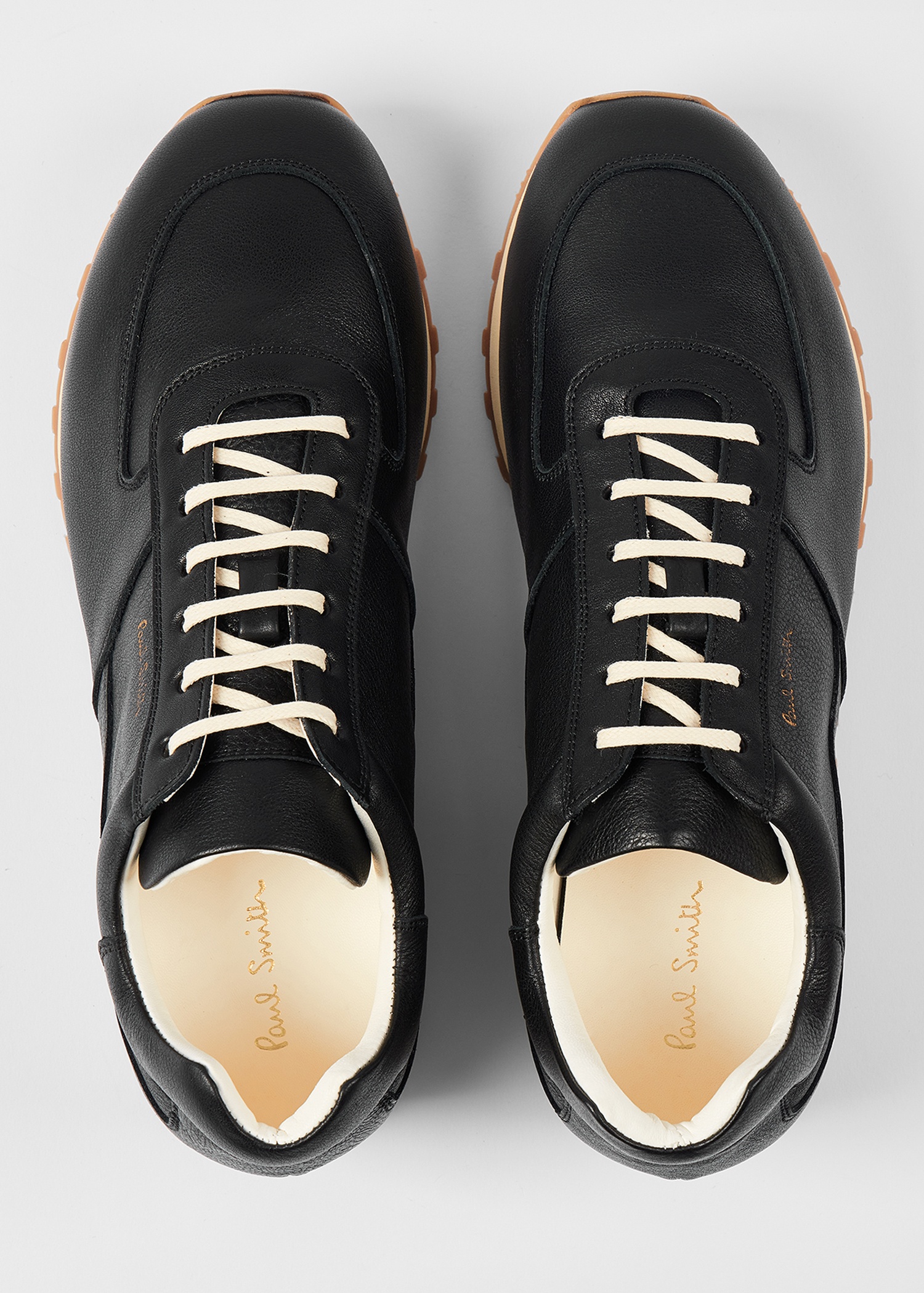 Black Leather 'Velo' Trainers - 4