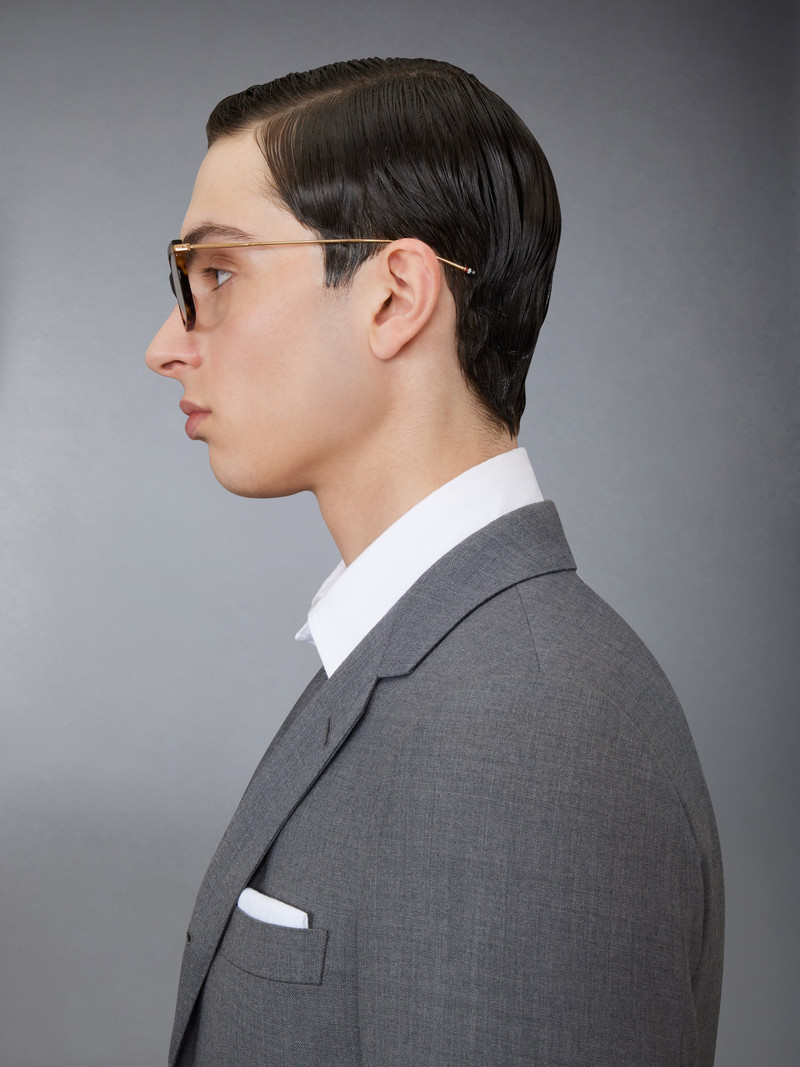 Tortoise Acetate And Titanium Rectangular Eyeglasses 5