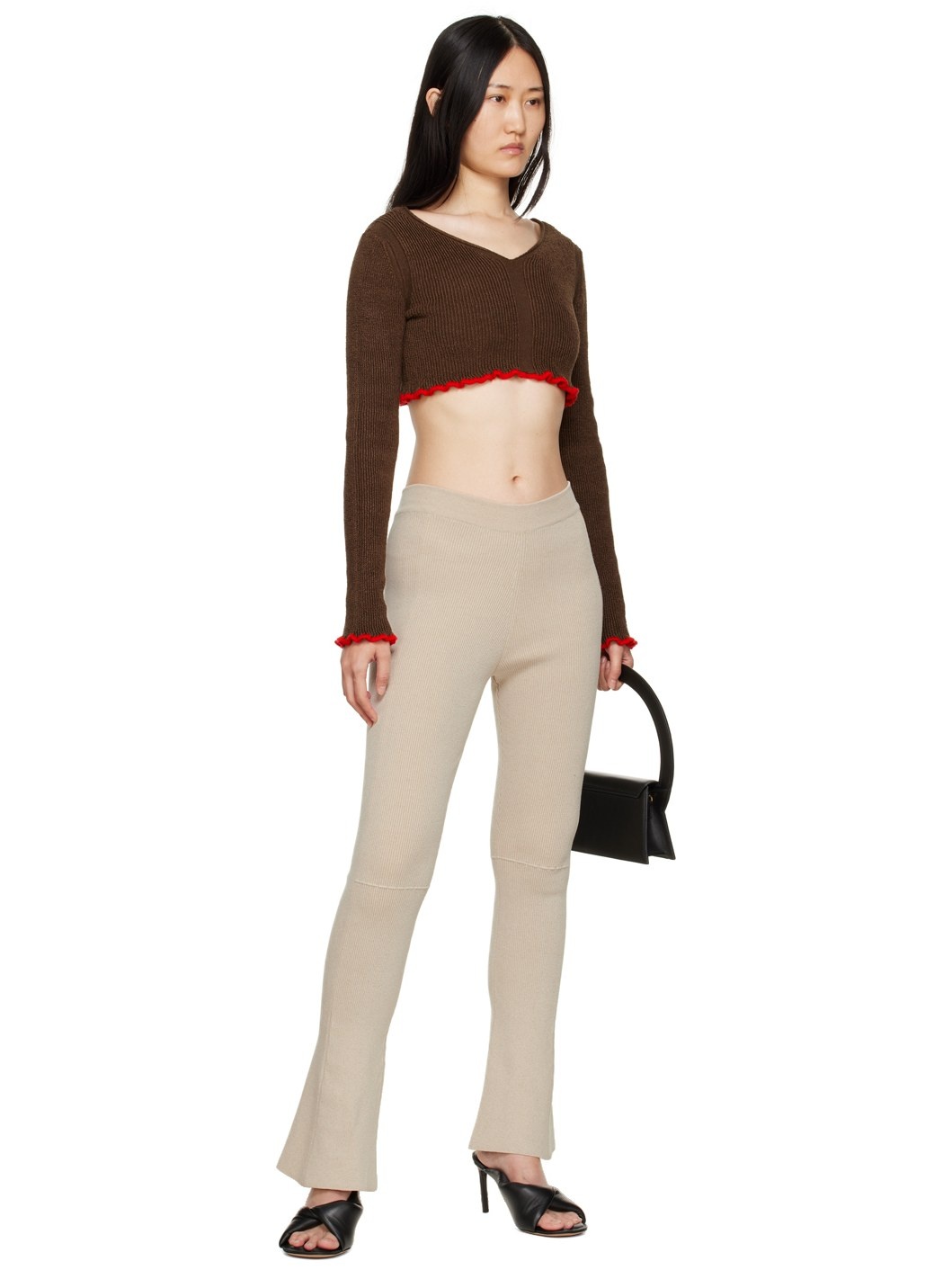 Brown & Red 'La Maille Santon' Sweater - 4