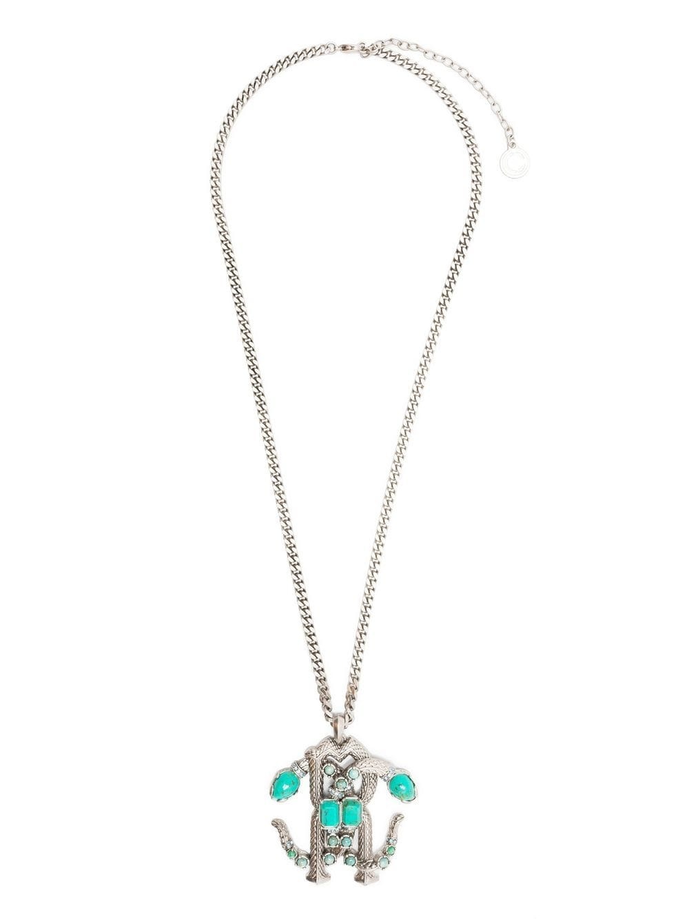 Mirror Snake pendant necklace - 3