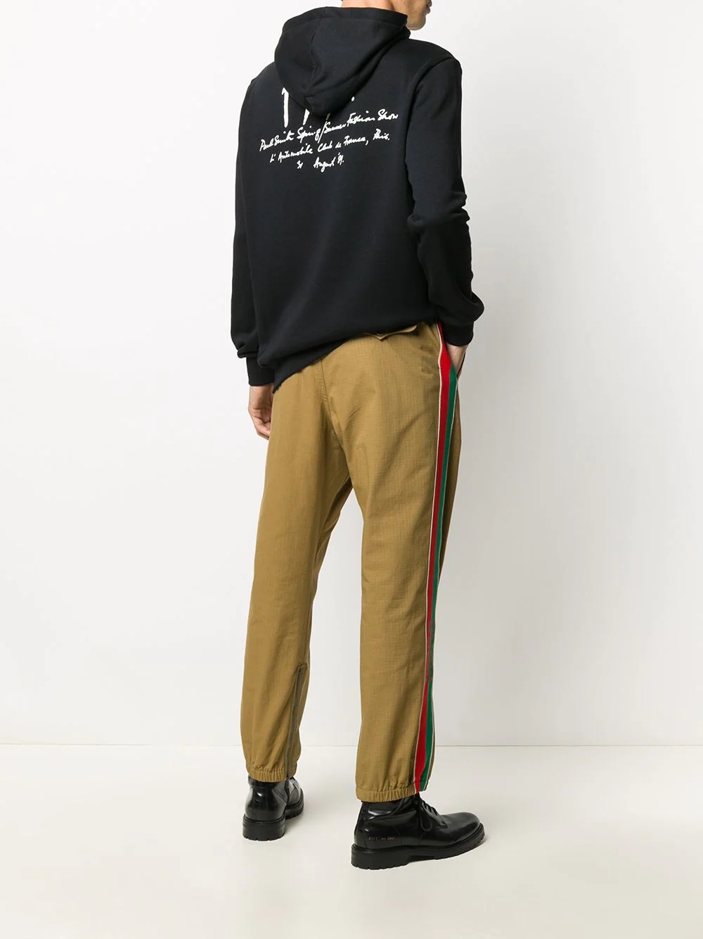 logo print oversized hoodie - 2